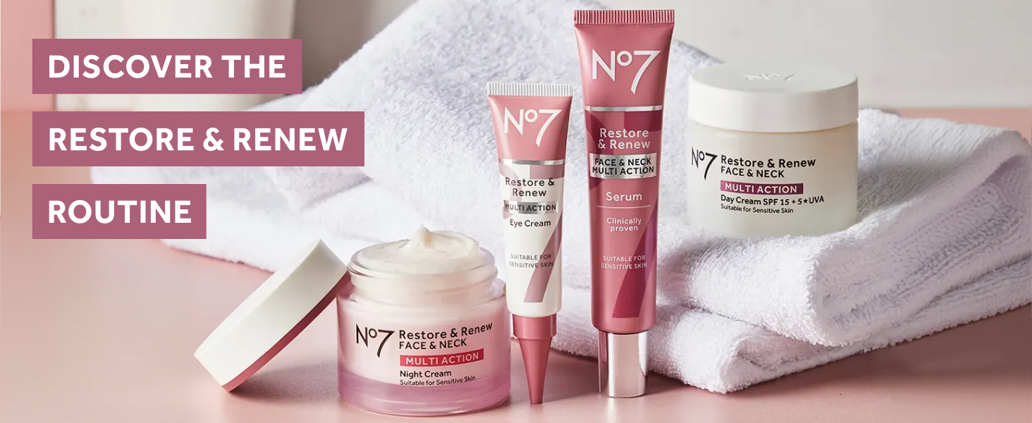 Amazon.com: No7 Restore & Renew Multi Action Night Cream for Face