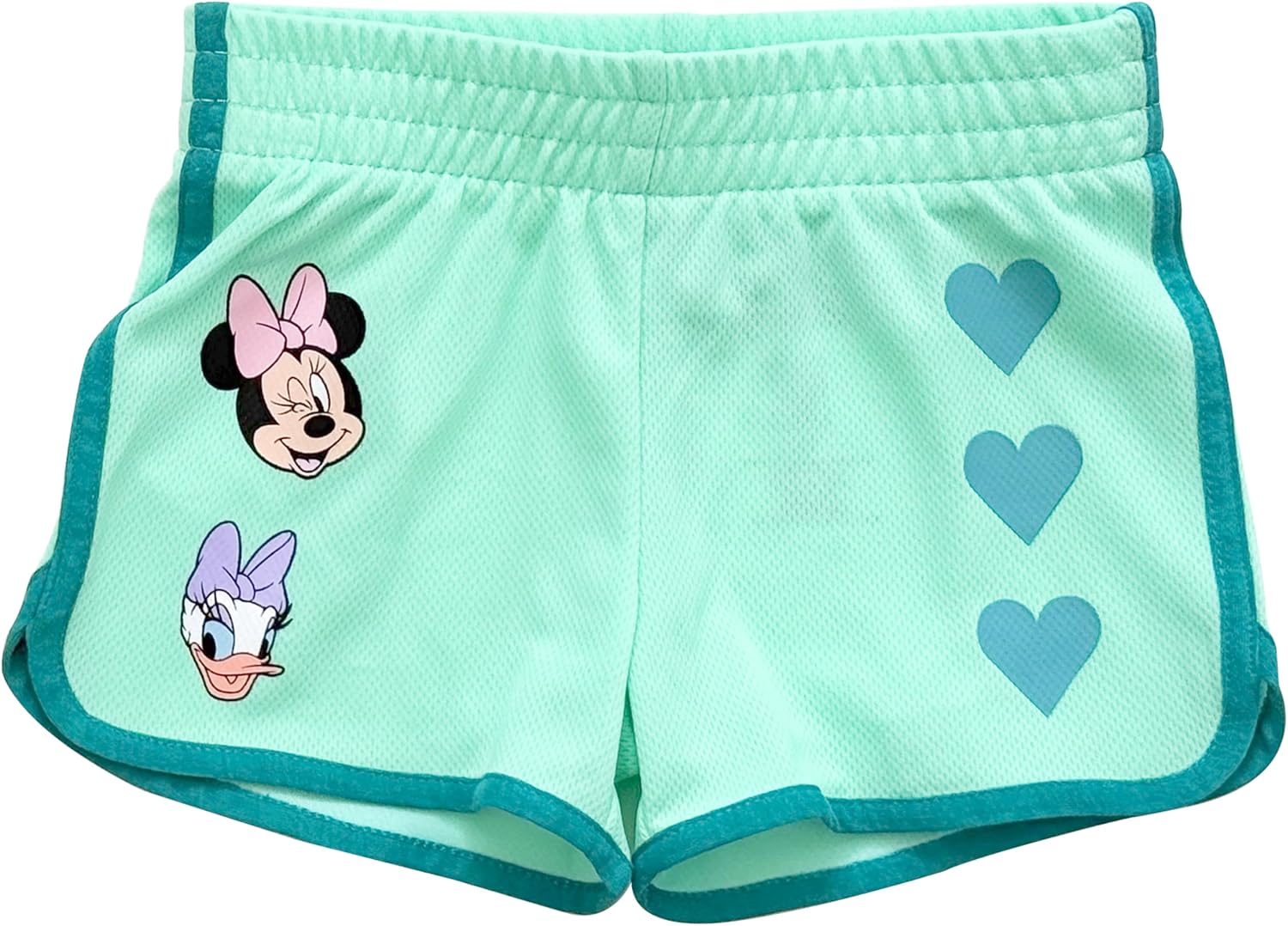 Disney Minnie Mouse and Daisy Duck Girls Mesh Basketball Jersey and Shorts Set, Mint