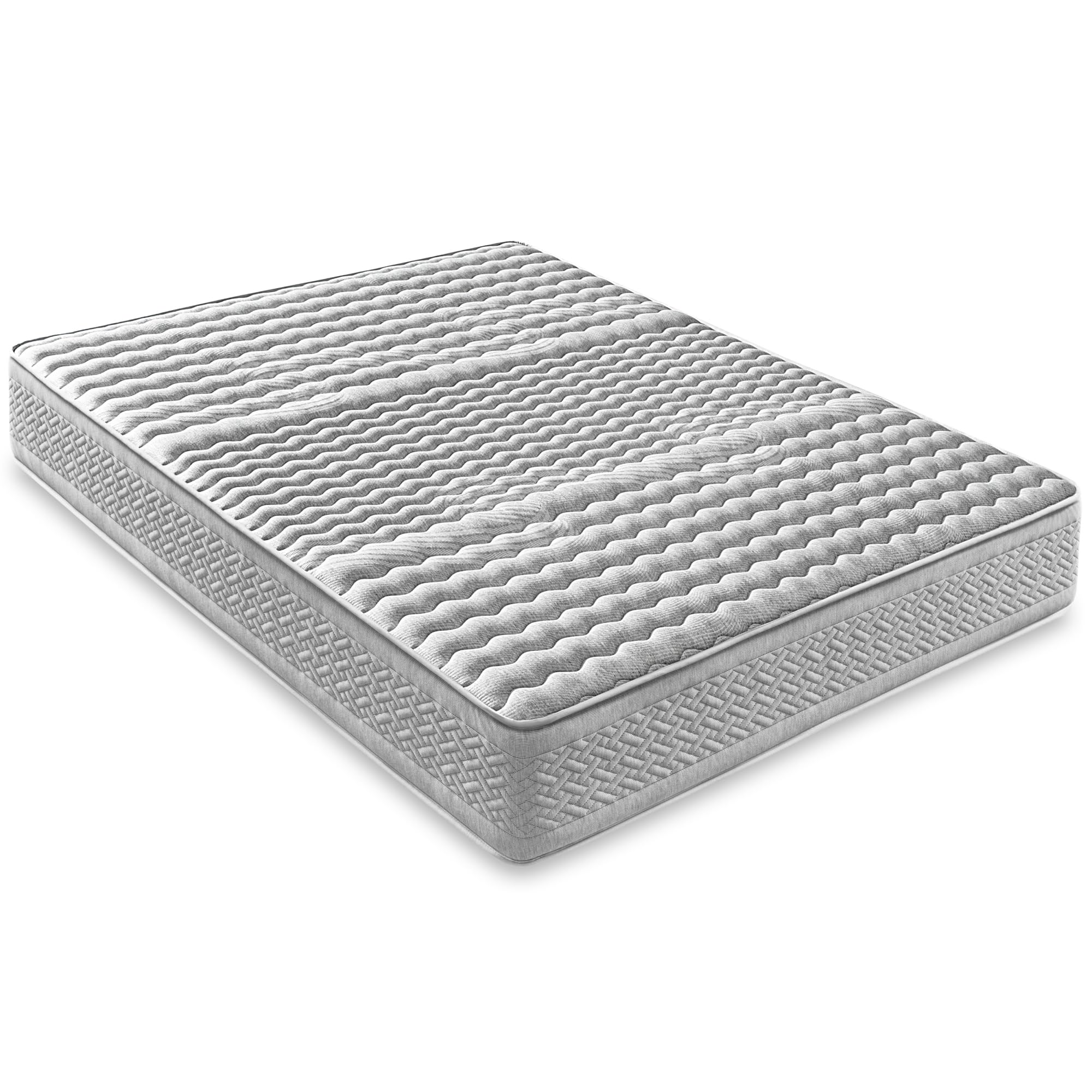 LUXIABED Colchon 150x200 Viscoelastica Dual: Caras Diferenciadas. Confort + Firmeza Media MemorySens. Higiénico y Transpirable. Individual Color Gris. Modelo Optimal Altura 28 cm