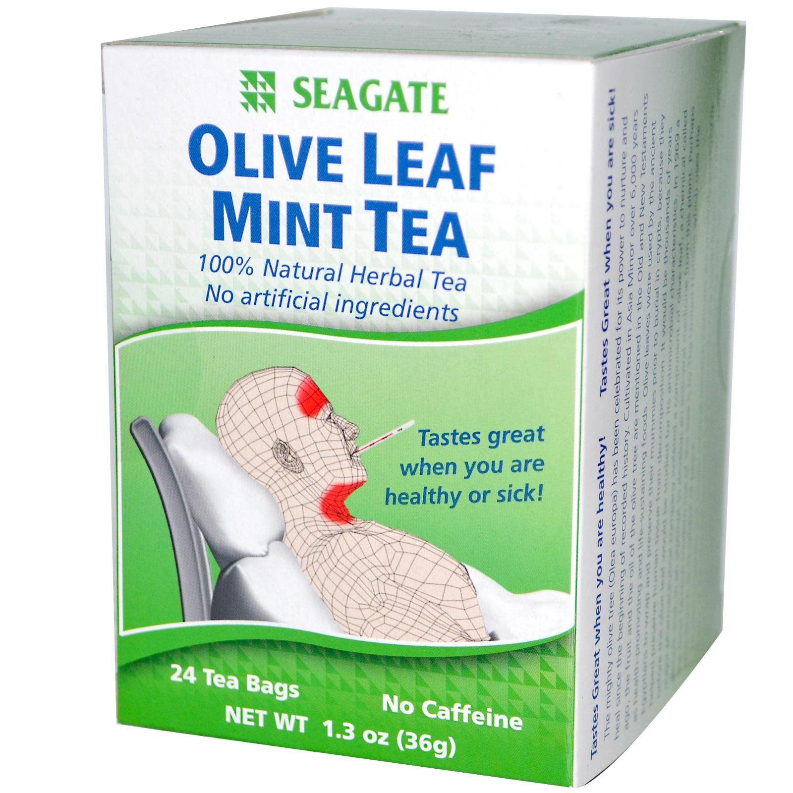 SeagateOlive Leaf Mint Tea 24 Tea Bags 1 3 oz 36 g