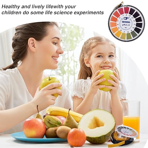 Miniatura 3 de Jovitec Rollo universal de tiras de papel de prueba de pH rango completo de pH 0-14 2 rollos 164ftrollo