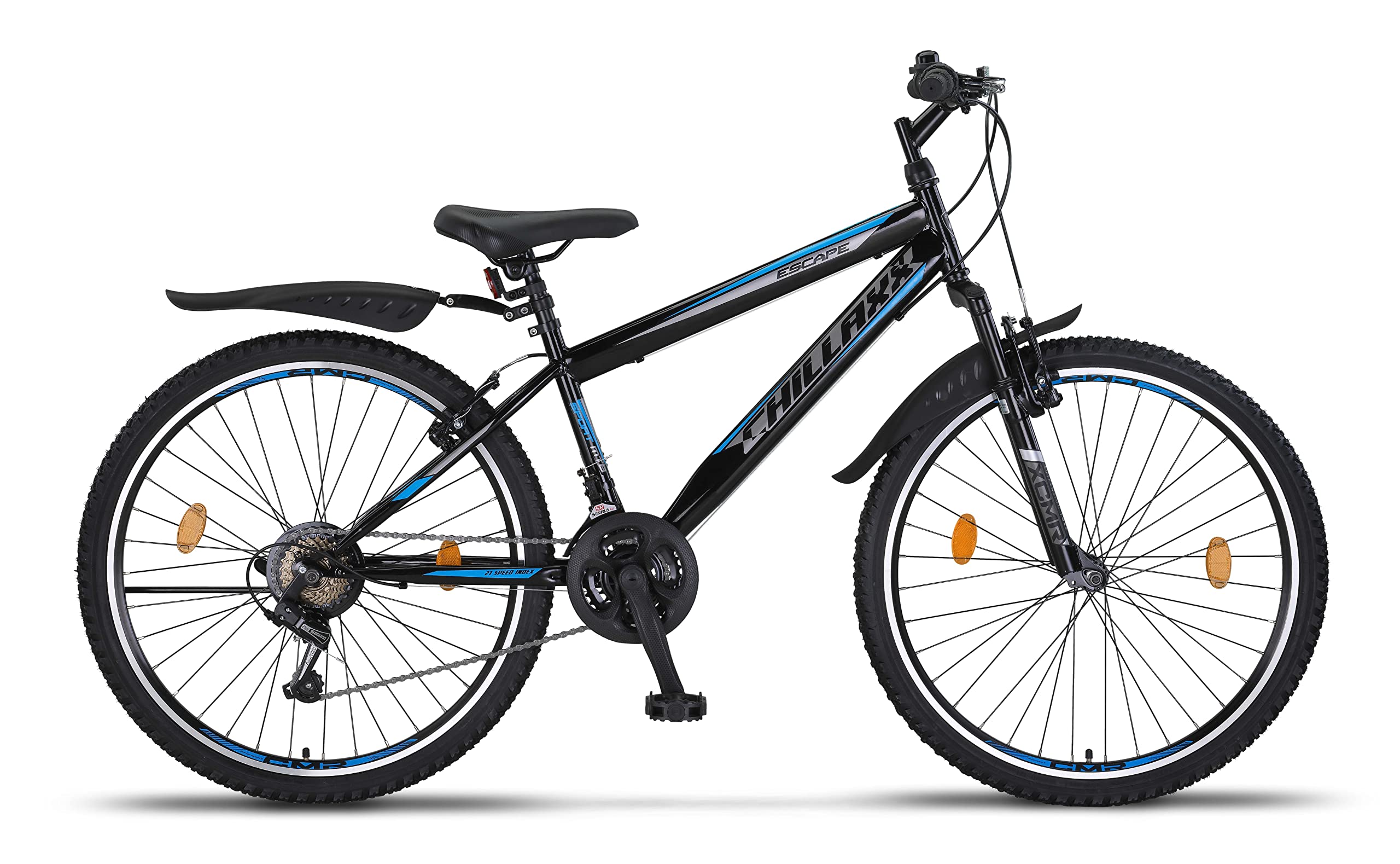 Chillaxx Bike Escape Premium - Bicicleta de montaña en bicicleta de 24 y 26 pulgadas, para niñas, niños, hombres y mujeres, cambio de marchas de 21 velocidades