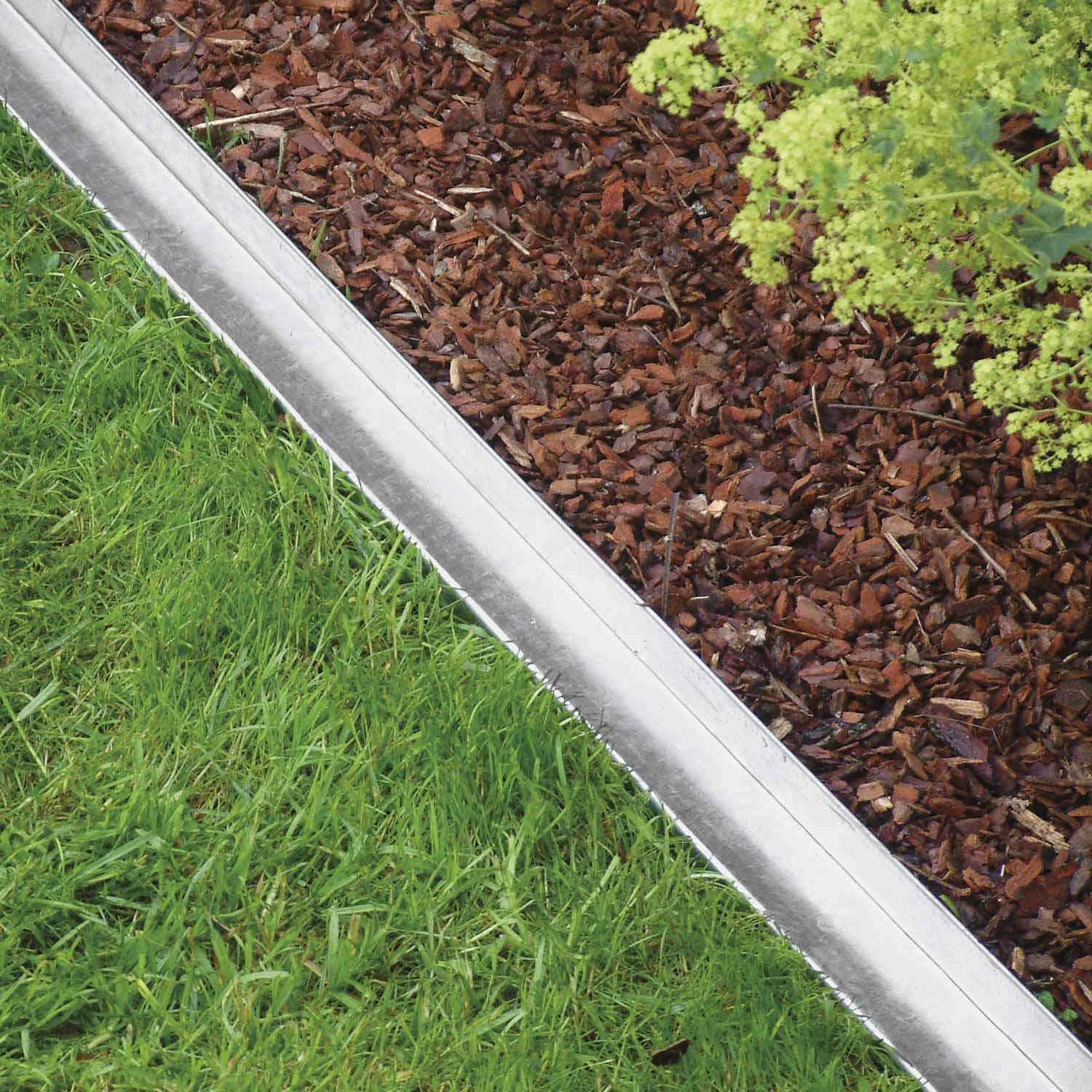bellissa Rasenkante Comfort aus Metall 10er-Set feuerverzinkt 118x9 cm
