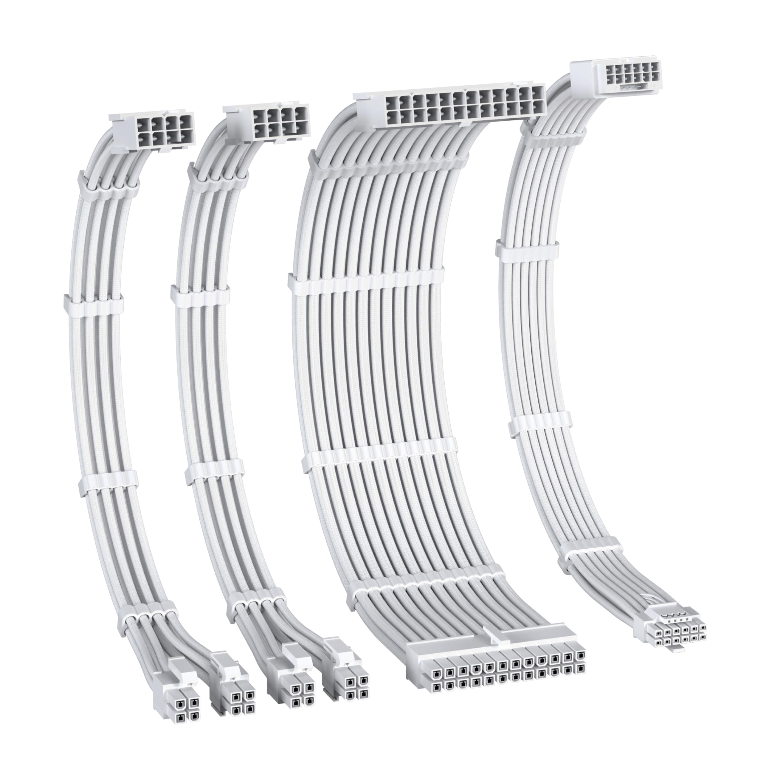 EZDIY-FAB PCIe 5.0 12VHPWR Power Supply Dedicated PSU Cable Extension Sleeve Cable, 24 Pin ATX/2*8 (4+4) Pin EPS/16 (12+4) Pin GPU/PCIE, Power Cable PC Cable Extension Cable PC Power Supply 16AWG