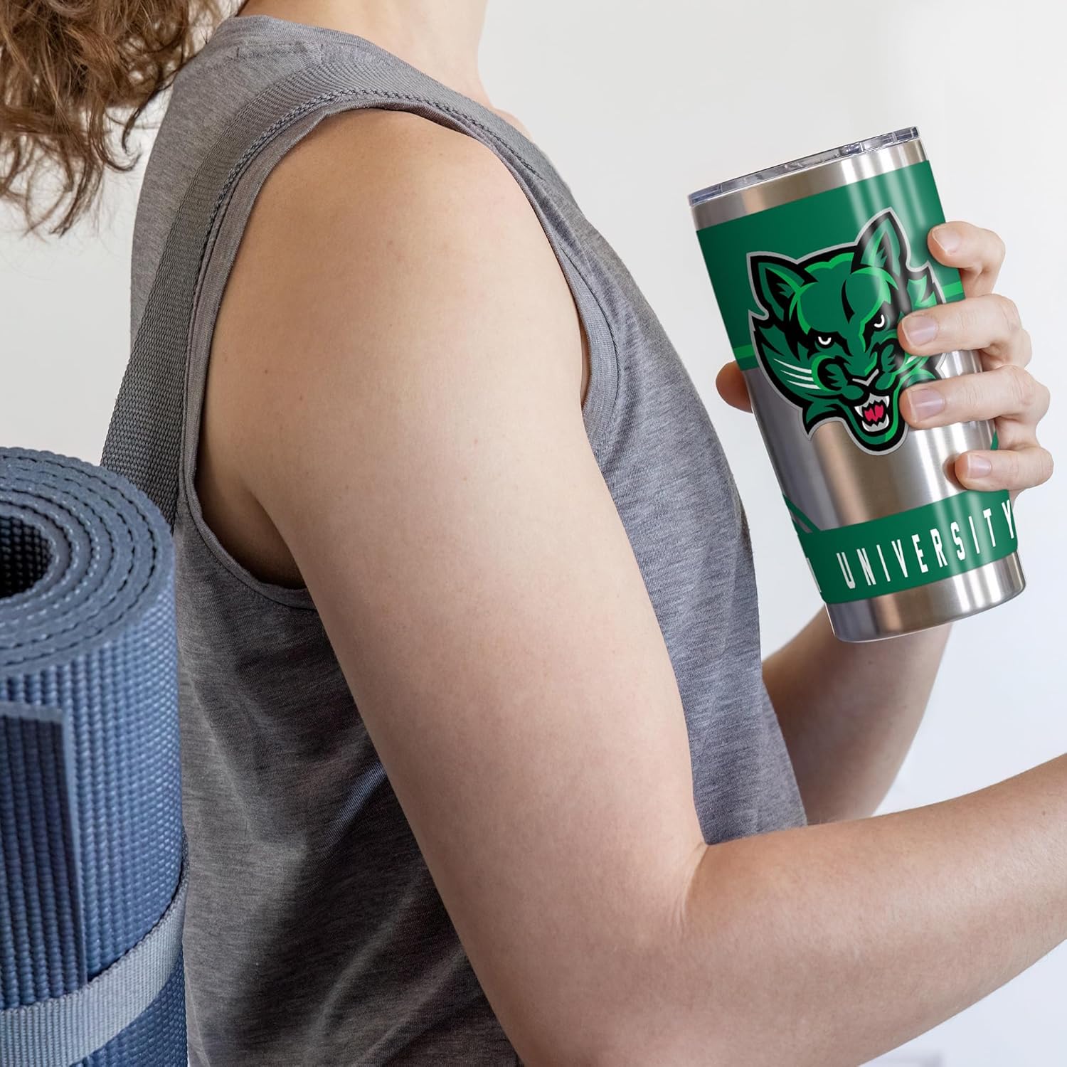 Rico Industries NCAA Binghamton Bearcats Standard 20oz Stainless Steel Tumbler with Lid - Great For Coffee, Tea, Water or Cocktails - Image 4