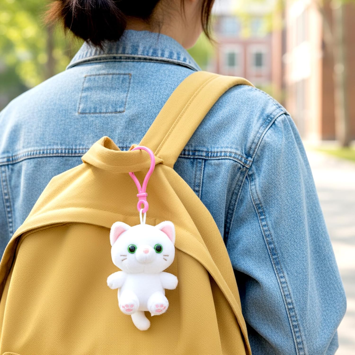 22 PCS Plastic Keychain Clips for Crafts, Multicolor Lobster Claw Clasps Backpack Rings Keychain, Lanyard Clips Hooks and Clasps for Crafts Jewelry Making Key Chains DIY Handmade - Image 6