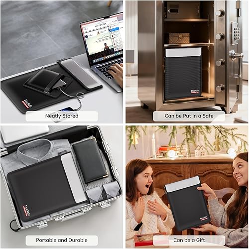 Miniatura 5 de DocSafe Bolsa de documentos ignífuga (5200) con organizador ignífugo, funda de viaje, aislada al calor y al agua, 8 capas de almacenamiento seguro