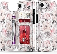 Vista 737 de LETO para iPhone 15 Pro Funda tipo cartera - Tapa tipo folio con patada - Diseños de moda - Tarjetero - Funda protectora para mujeres y niñas - 6.1