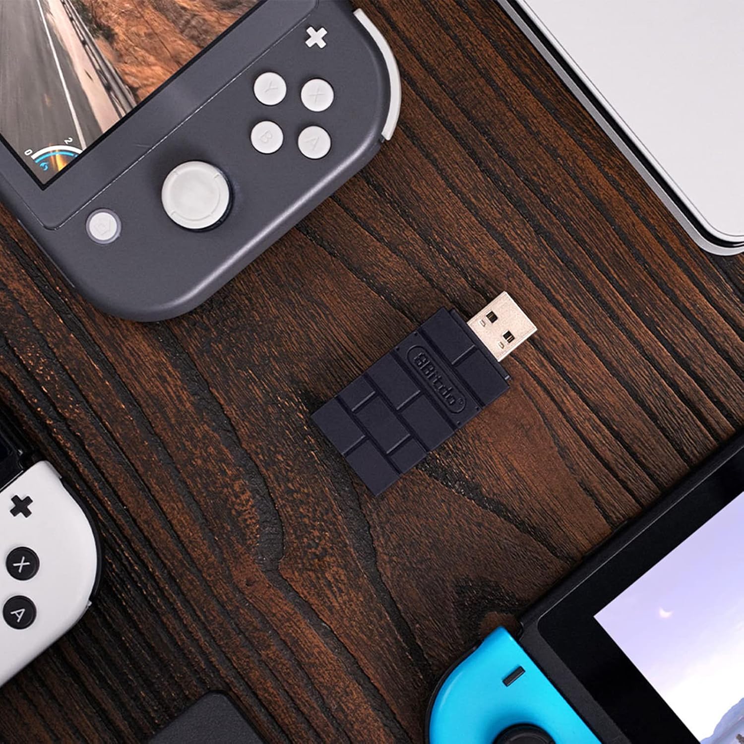 Blасk Frіdау Sаlе 2022 8BitDo USB Wireless Controller Adapter Converter for Switch/Switch OLED,for Windows,MacOS,Raspberry Pi,for PS5/PS4/PS3 Controller,Xbox Series X/S,Xbox One Controller, with OTG Cable