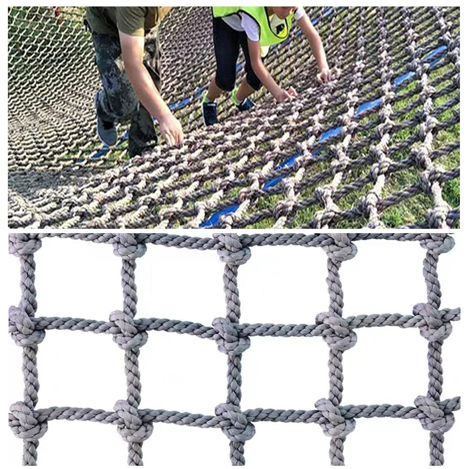 Siatka bezpieczeństwa C Net6 mm dla dzieci (4 x 5 m) do zestawów huśtawek i sprzętu na plac zabaw, idealna do aktywnej zabawy i zabawy przygodowej