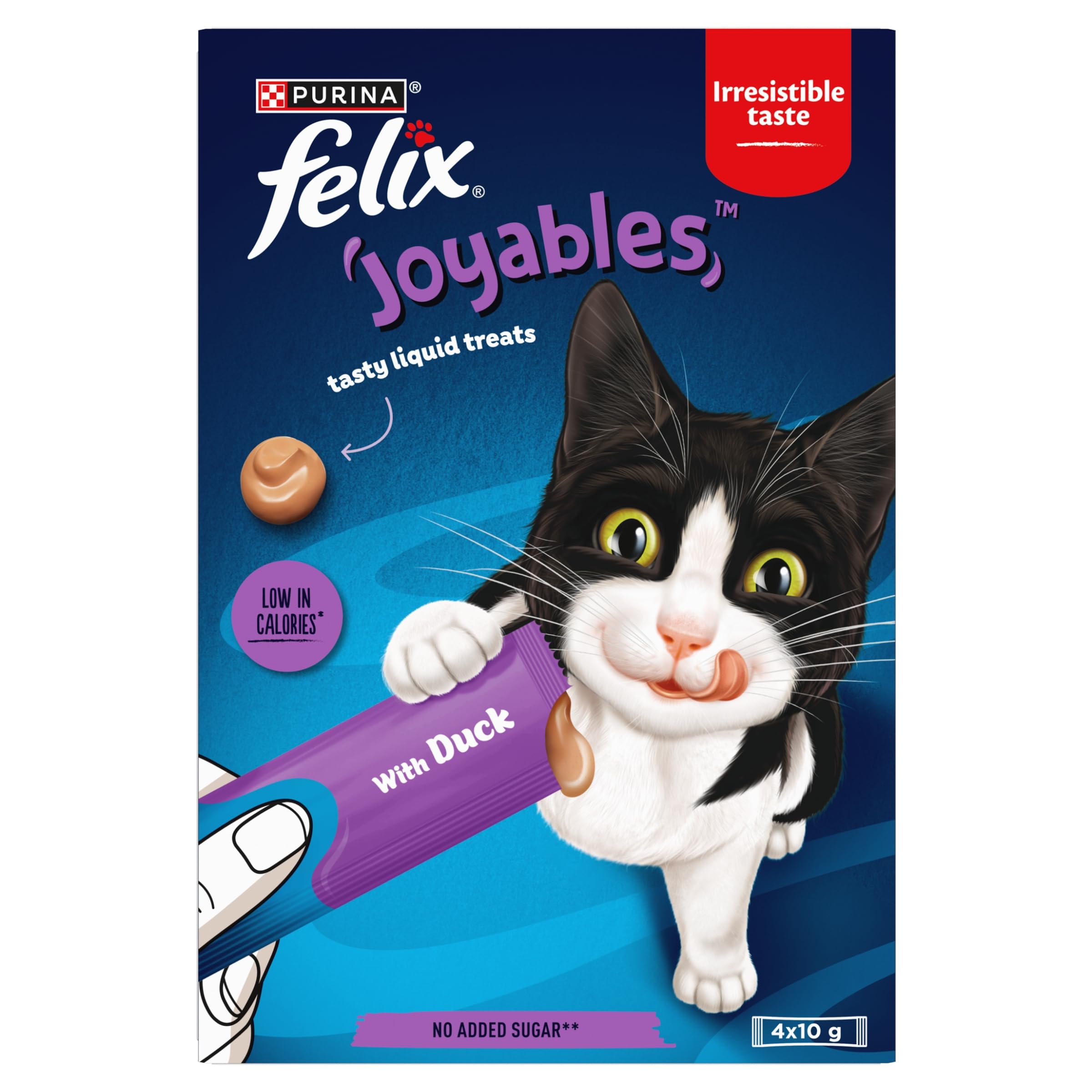 FELIX Joyables Duck Liquid Cat Treat 4x10g