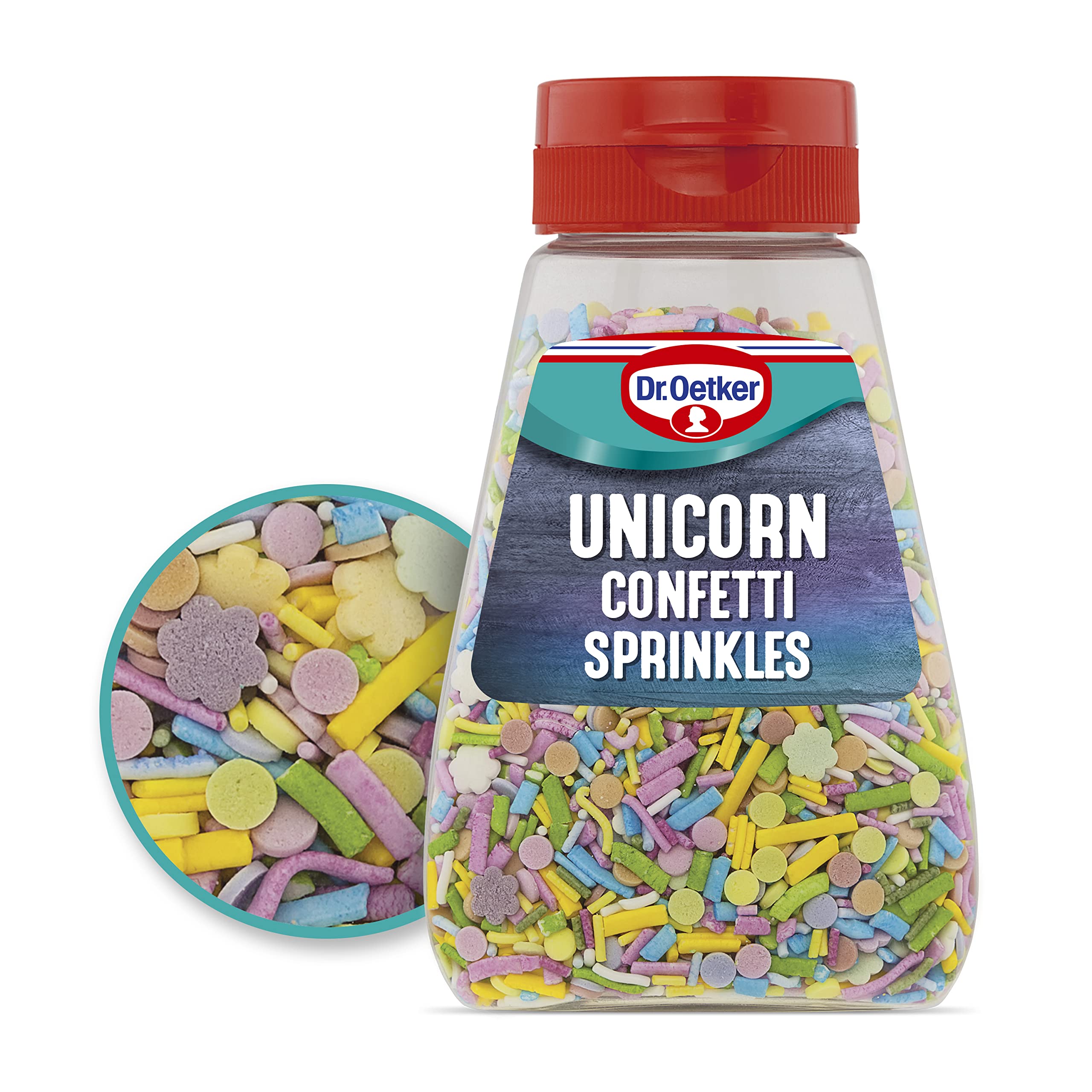 Unicorn Confetti Sprinkles, 110g