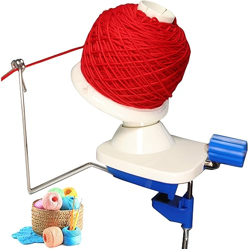 Yarn Winder - Fast & Easy Yarn Ball Winder Tool, No Setup Required Yarn Cake Winder, Portable Manual Yarn Winder for Crocheting & Knitting