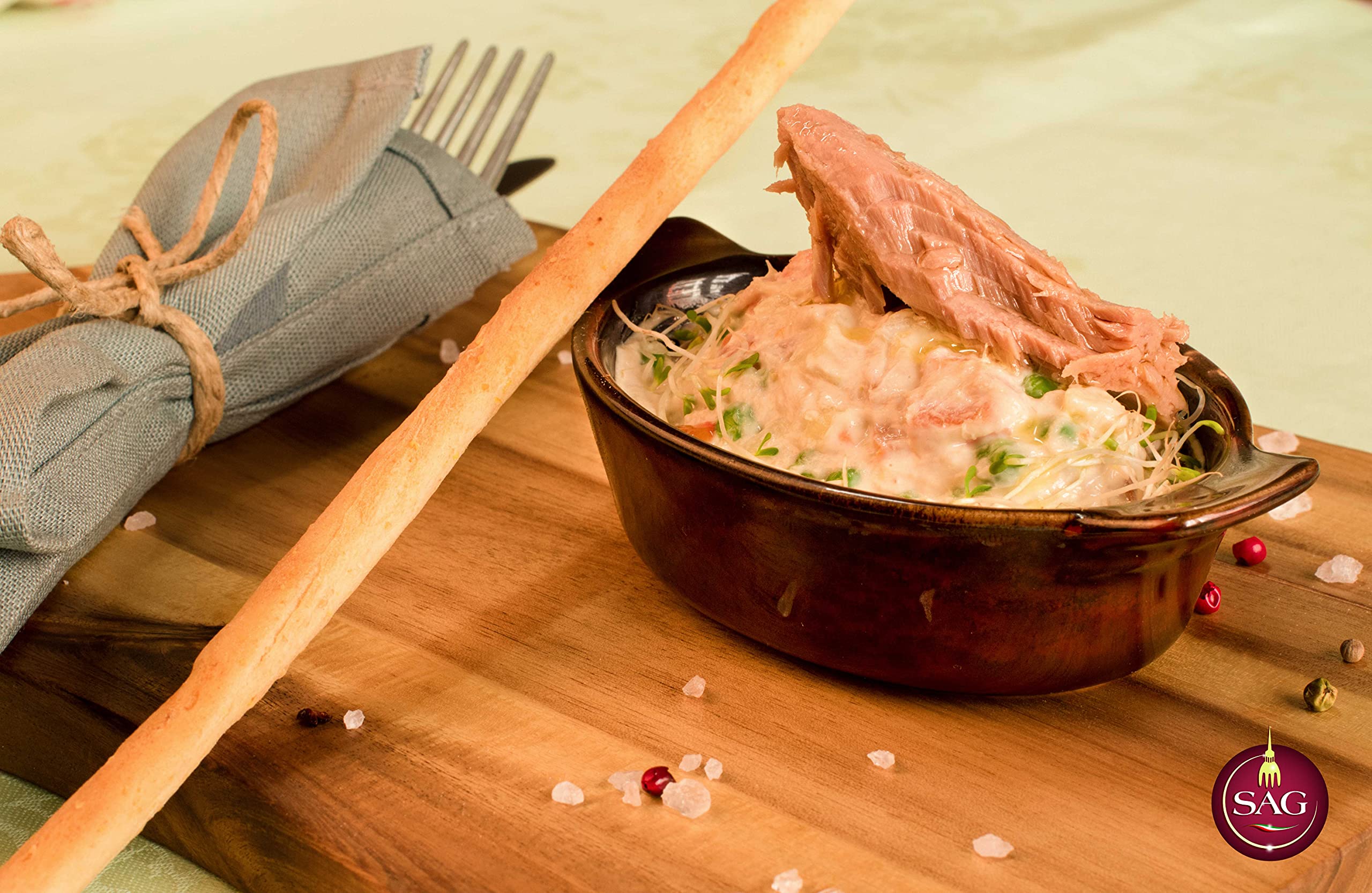 Insalata Russa con tonno e verdure fresche, (Confezione 4 pz. da Kg) – SAG
