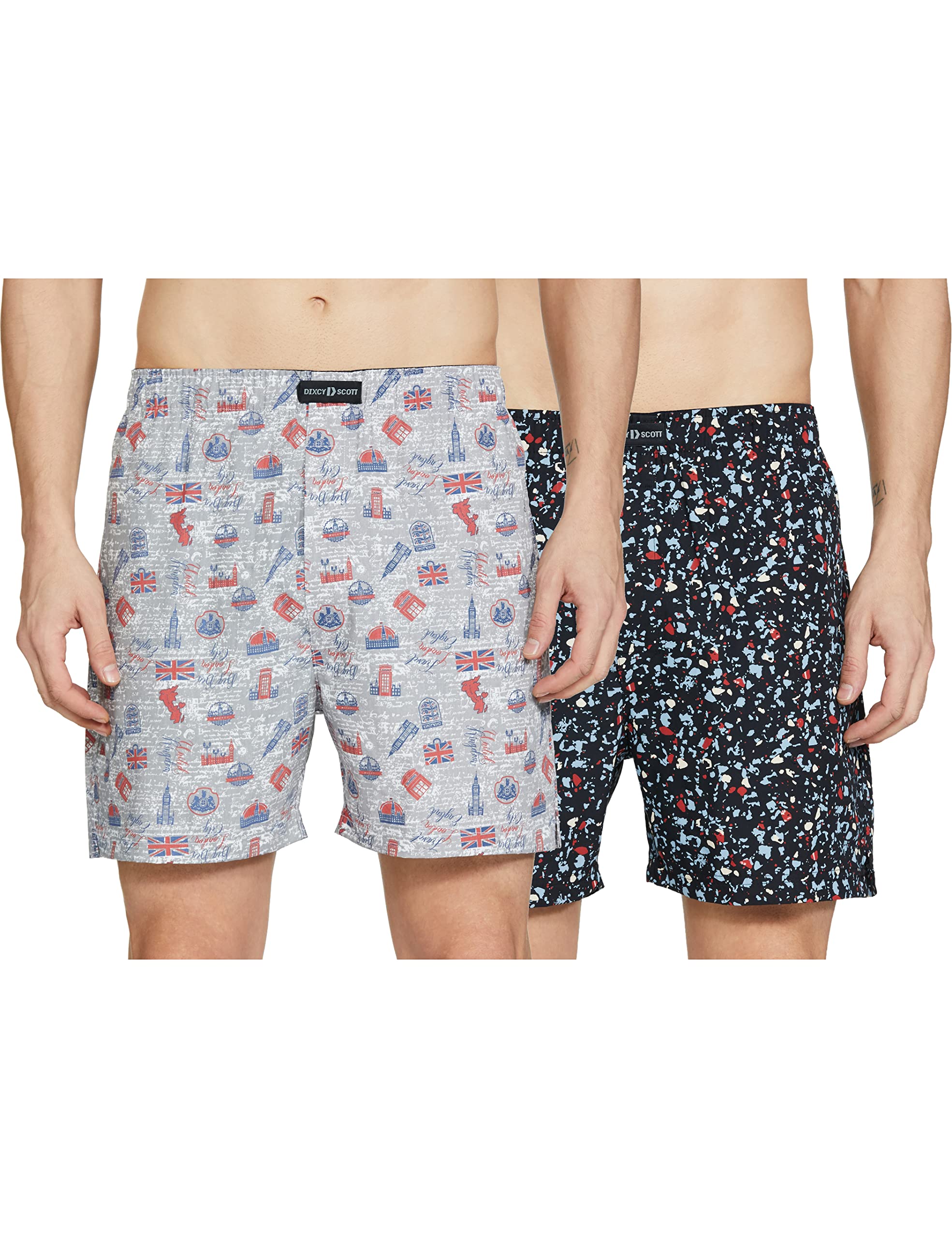 DIXCY Scott Maximus Men's Cotton Modern Regular Printed Boxer Shorts