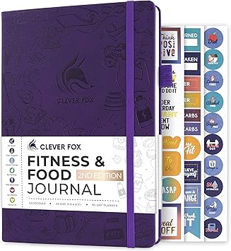 Fitness & Food Journal Nutrition & Workout Planner for Women & Men