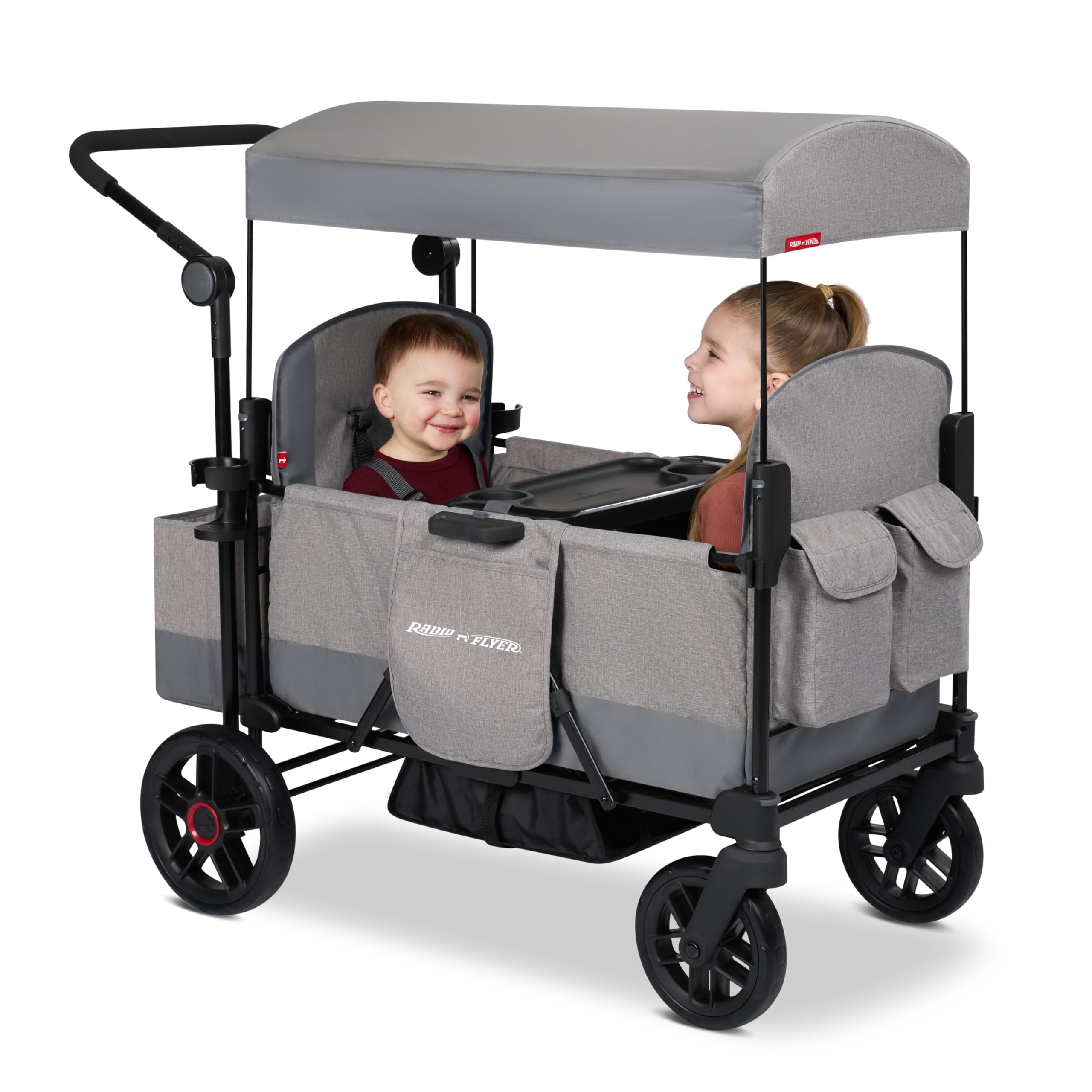 Amazon.com: Radio Flyer Pathfinder 2-Seat Stroller Wagon, for Kids
