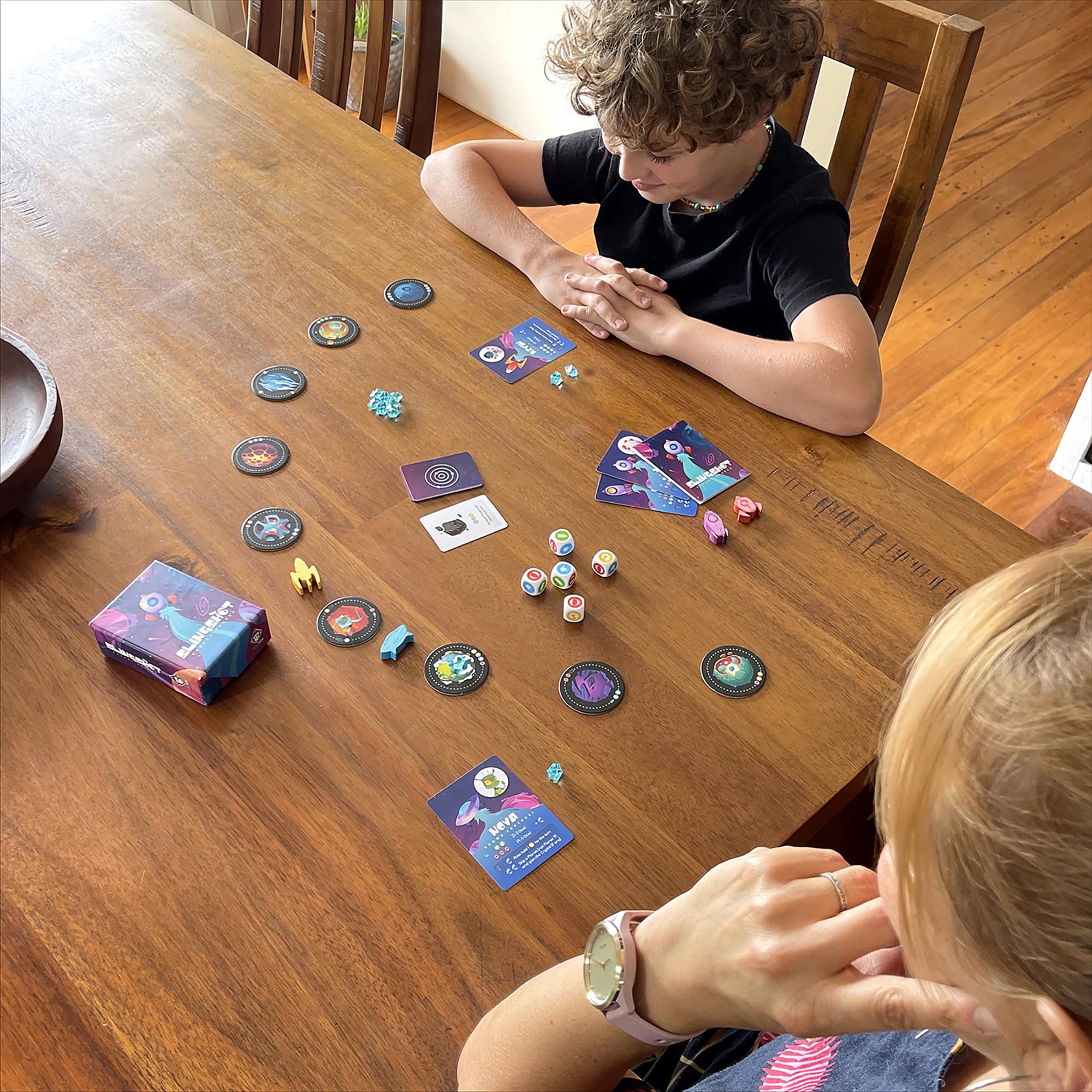 Dice Game Slingshot Space Race - Galactic Planet Hopping Board Game For ...