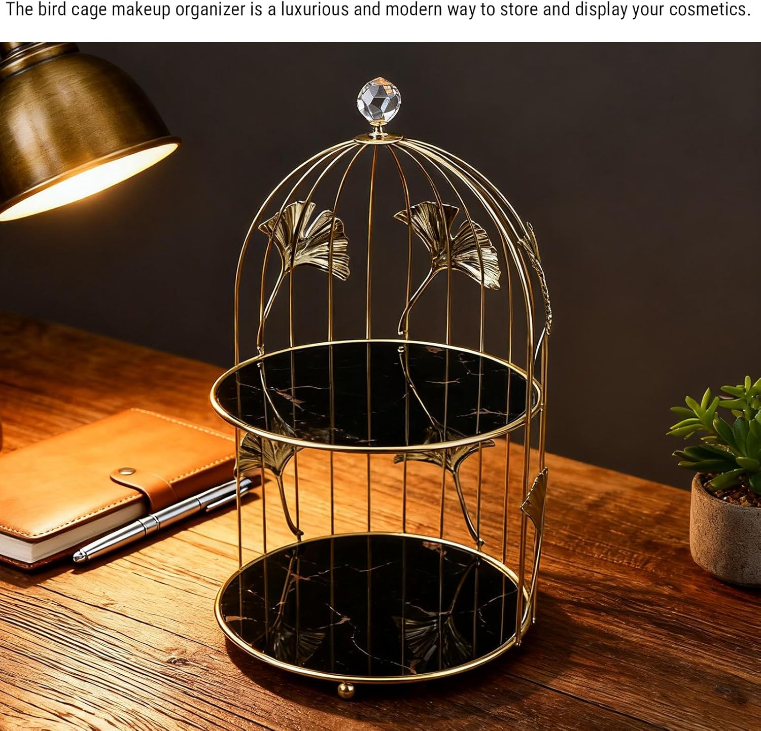 Round Cake Stand, Double Layer Cupcake Stand, Dessert Display Stand, Suitable for Weddings, Birthdays, buffets and Christmas