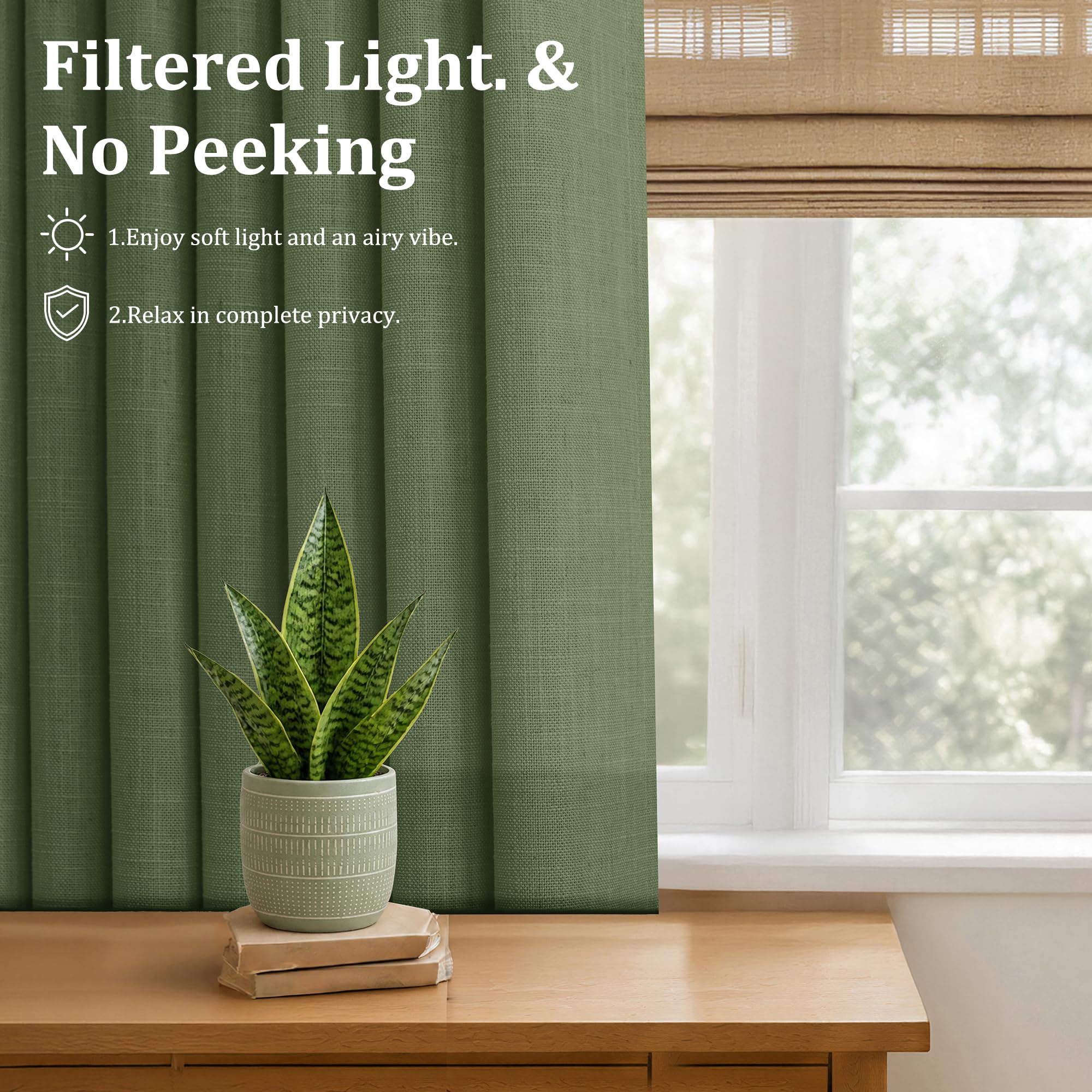 Linen Curtains - Pinch Pleat, Light Filtering -28