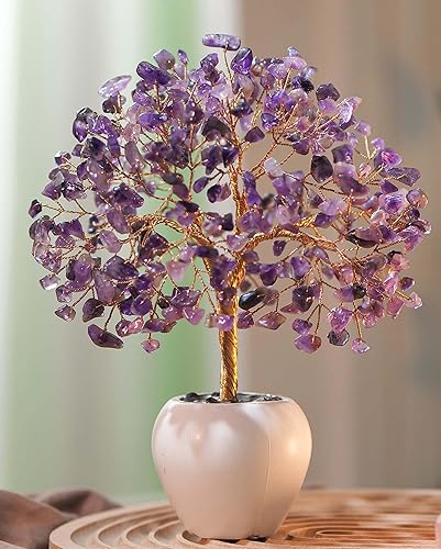 Miniatura 7 de YUVDIPR Árbol de cristal de amatista, cristales espirituales, decoración de meditación, cristales para la suerte, regalos de energía positiva,