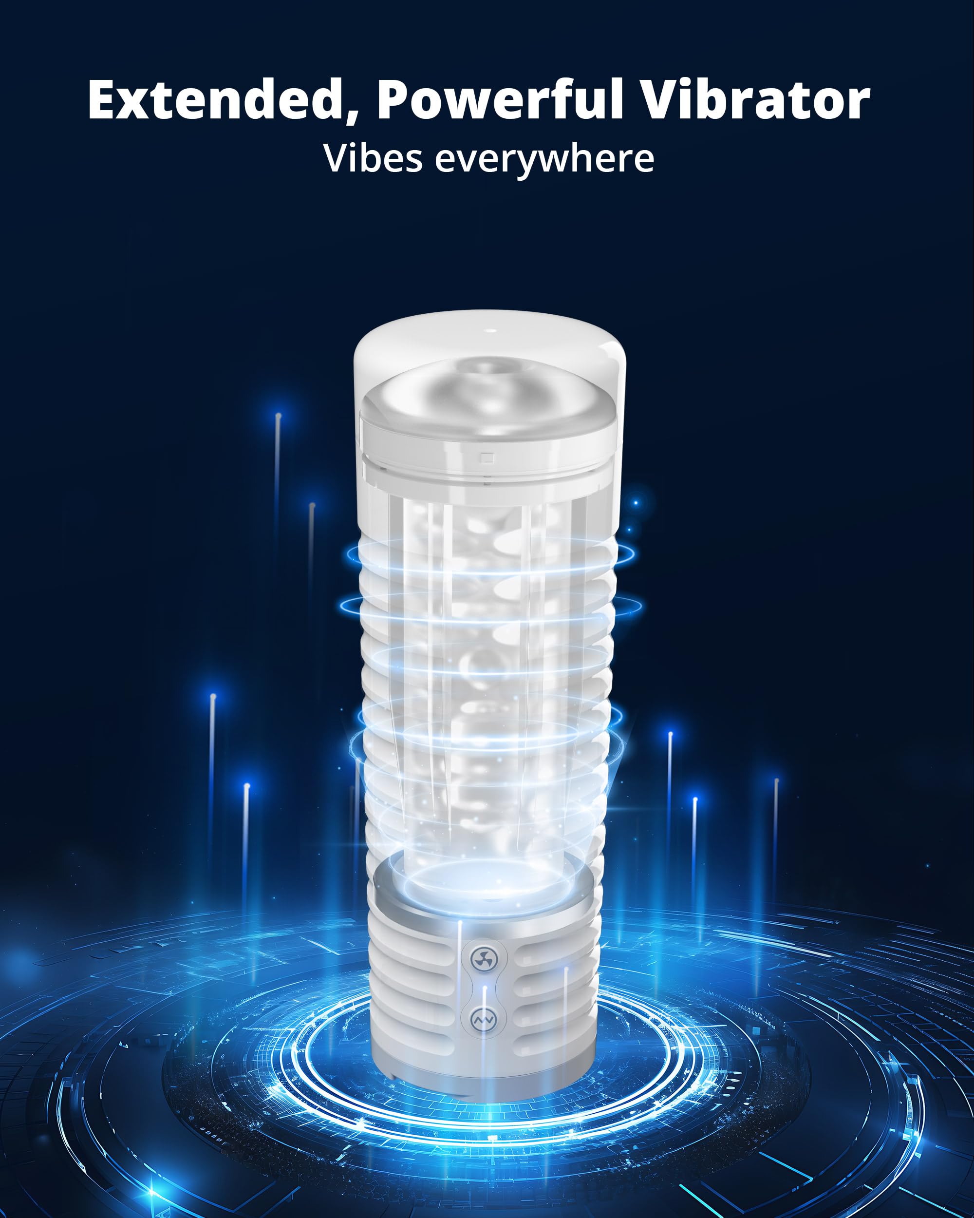 LOVENSE Max 2 Male Masturbator Sex Toys, Automatic Vibration Sex Machine Pocket Pussy with 360 Degree Contractions, Male Stroker Sucking Toys, 3D Realistic Pussy Pocket for Men's Oral Sex Toy