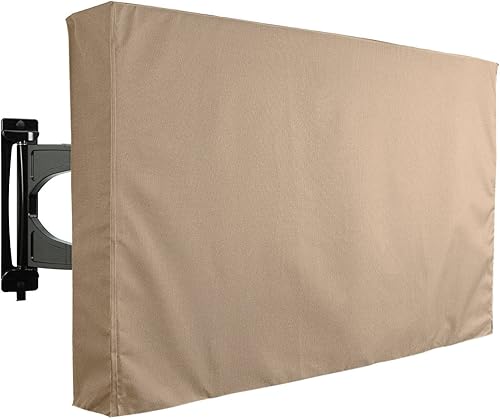 KHOMO GEAR Funda de TV para exteriores, protector universal resistente a la intemperie para TV de 60 a 65 pulgadas, se adapta a la mayoría de