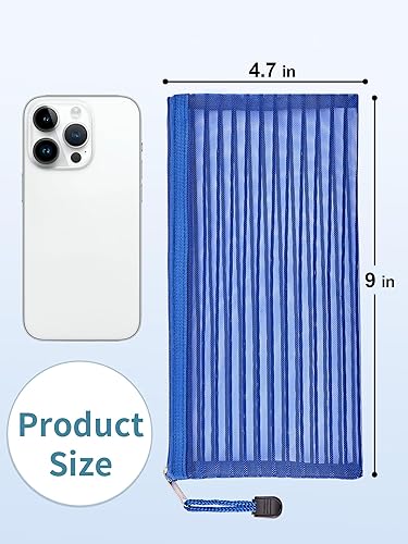 Miniatura 2 de JARLINK Paquete de 80 bolsas de malla con cremallera, bolsa a granel en 10 colores, bolsas de almacenamiento multiusos para organizar artículos