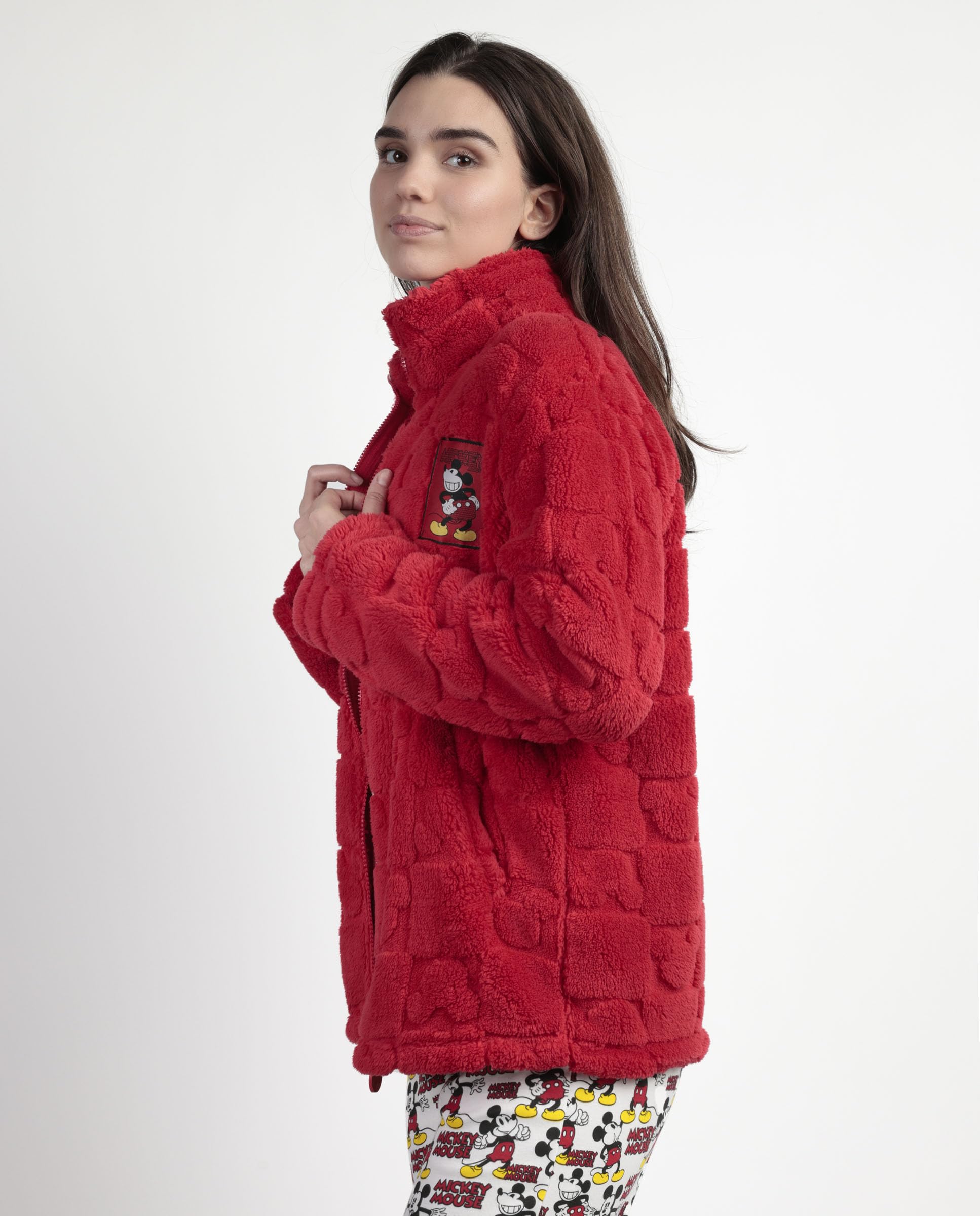 Disney bata manga larga calentita jaquard best mickey para mujer