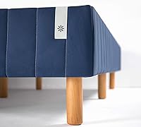 Vista 8 de Colchón Zinus Justina con somier tipo plataforma y patas, Acero Tela Madera, Gris
