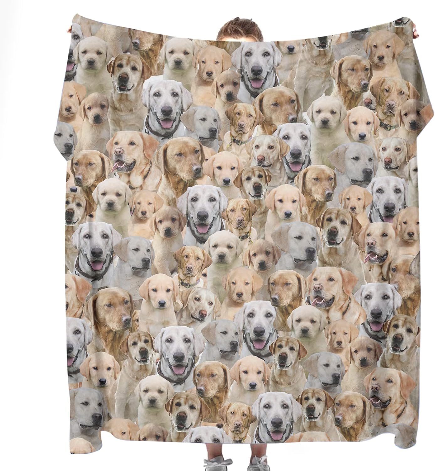Labrador Retriever Throw Blankets, Cute Puppy Fleece