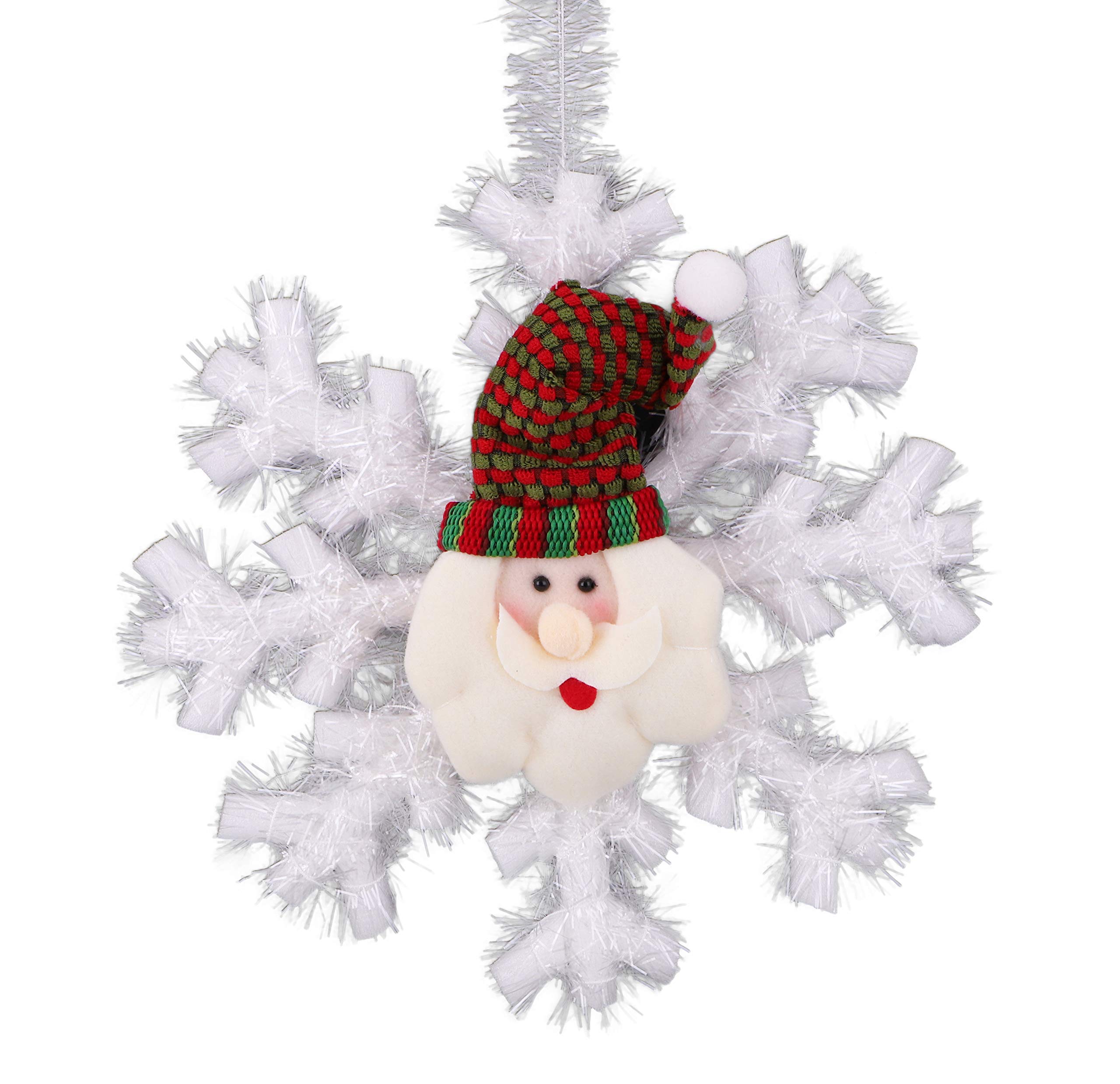 Lot De 42 Décorations De Sapin De Noël À Suspendre, Chaussettes Blanches À Paillettes, Bonhomme De Neige, Renne, Père Noël, - Maison