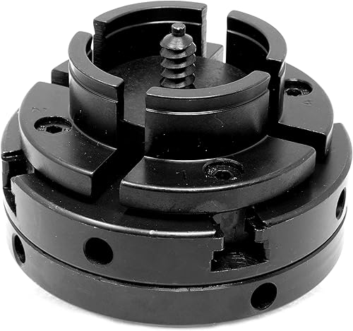 Miniatura 4 de WEN – Juego de mandril para torno de madera, de 4 dientes, de 4 pulgadas (10.16 cm)