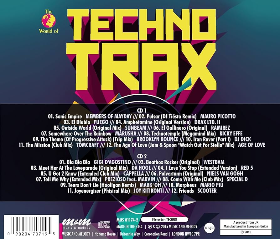 THE BEST OF TECHNO TRAX テクノ オムニバス ハウス CD Amazon