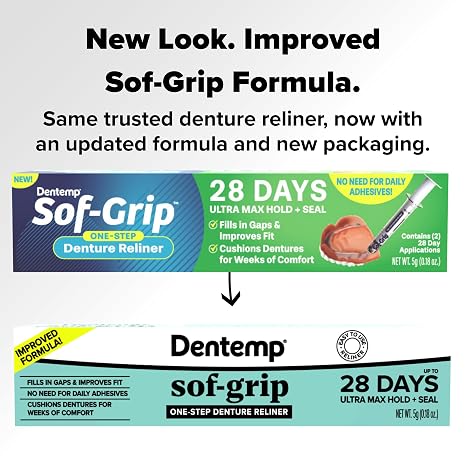 Dentemp Sof-Grip 1-Step Denture Care - 5g (1 Pack)