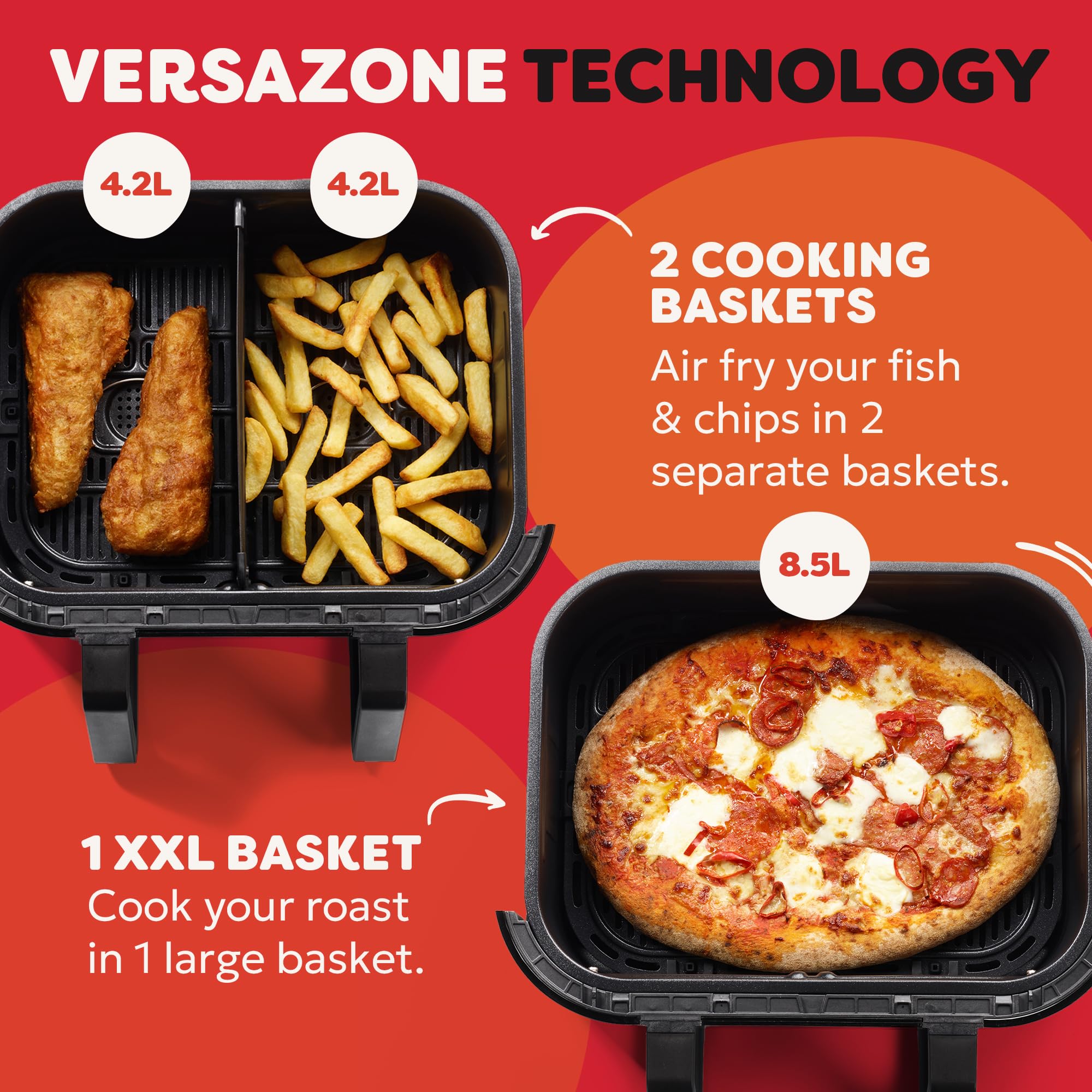 Amazon.com: Instant Vortex Plus VersaZone Hot Air Fryer, 8.5