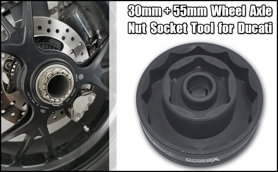 Amazon.com: Yuesstloo 30mm 55mm Front Rear Wheel Axle Nut Socket