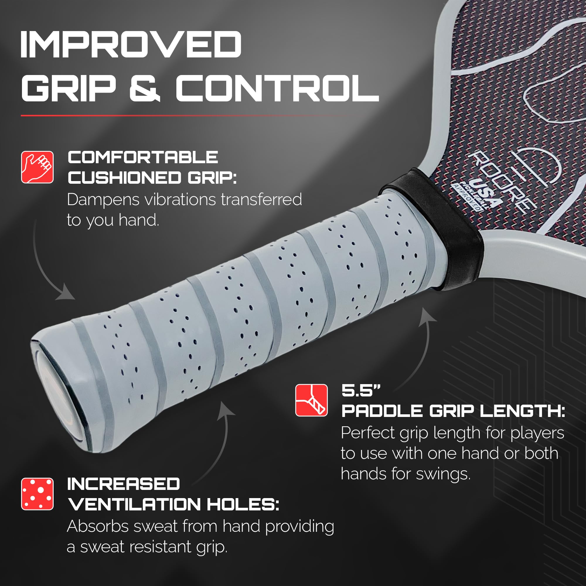 Amazon.co.jp: Roore ピックルボールパドル チタンカーボンファイバー