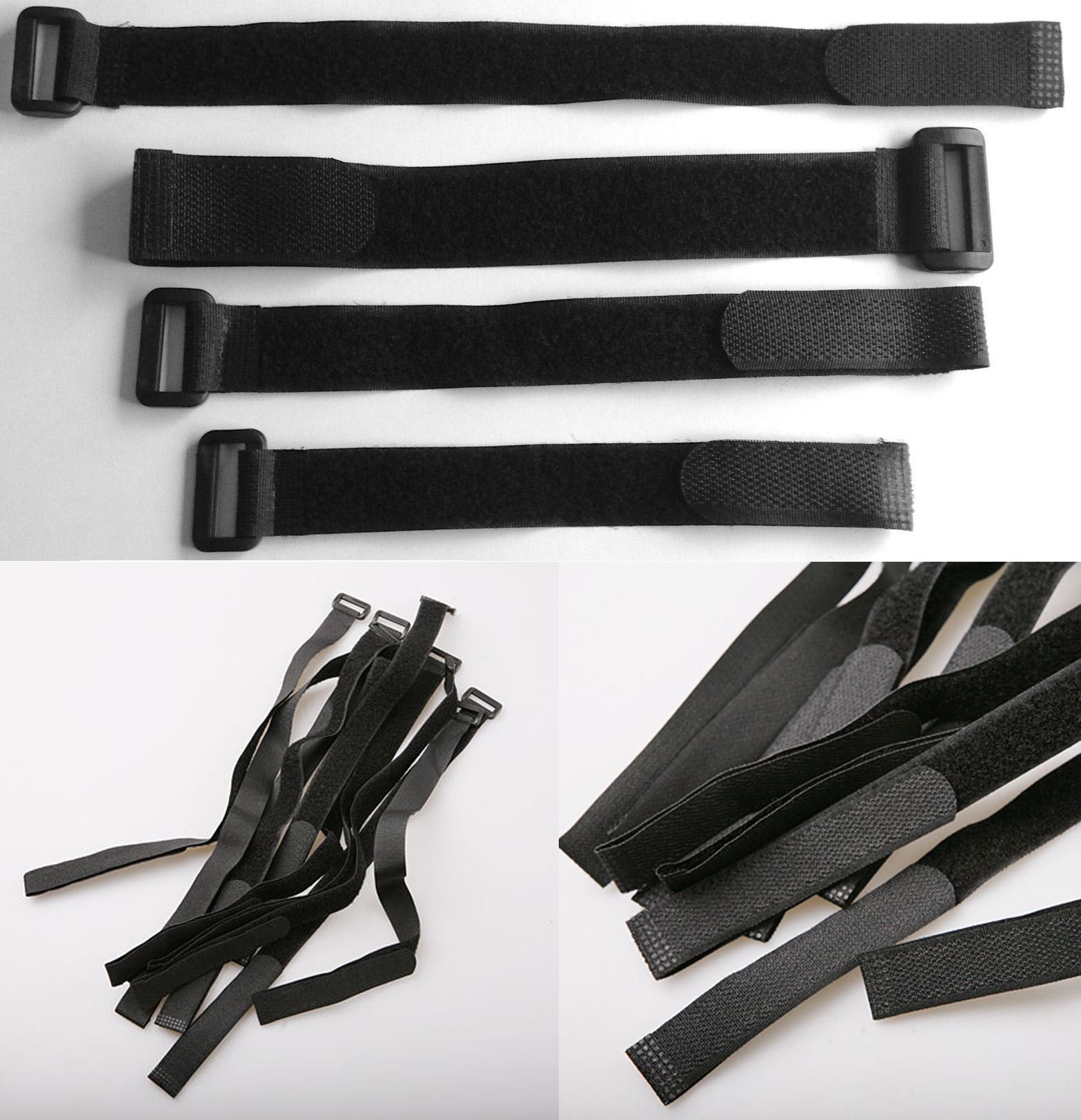 Tr Black Utility Straps Quick Release Backpack Compression Luggage Straps 6Cmx100cm 5 Pieces