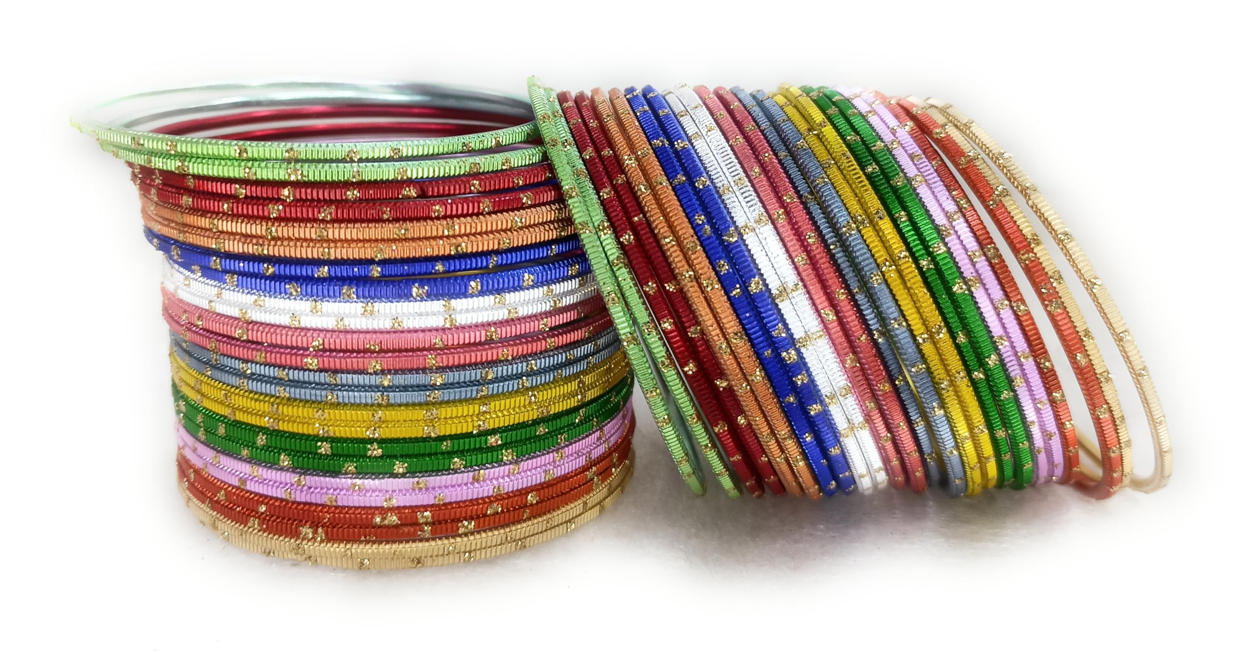 SBS Multicolor Metal (12 color/ 48 bangle) bangles set for girl child (2-4 Year Old (48 mm diameter)) 1
