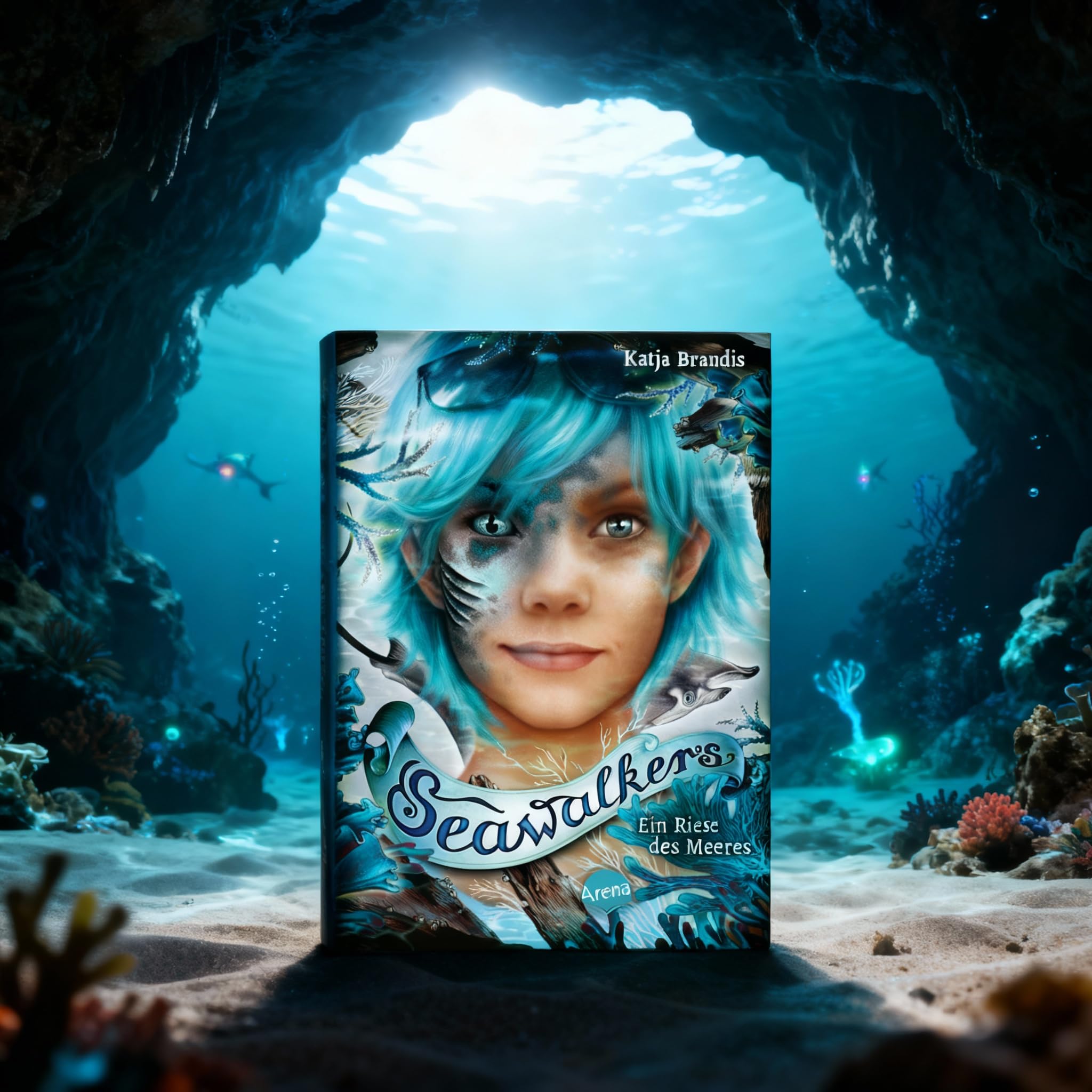 Seawalkers Bücher Set Band 1–6 - Fantasy Kinderbuch Bestseller-Reihe - Sammelband Bücher für Kinder ab 10 - inkl. exklusiver Beigabe: Seawalkers Aufkleber & Woodwalkers 2 Wackel-Lesezeichen