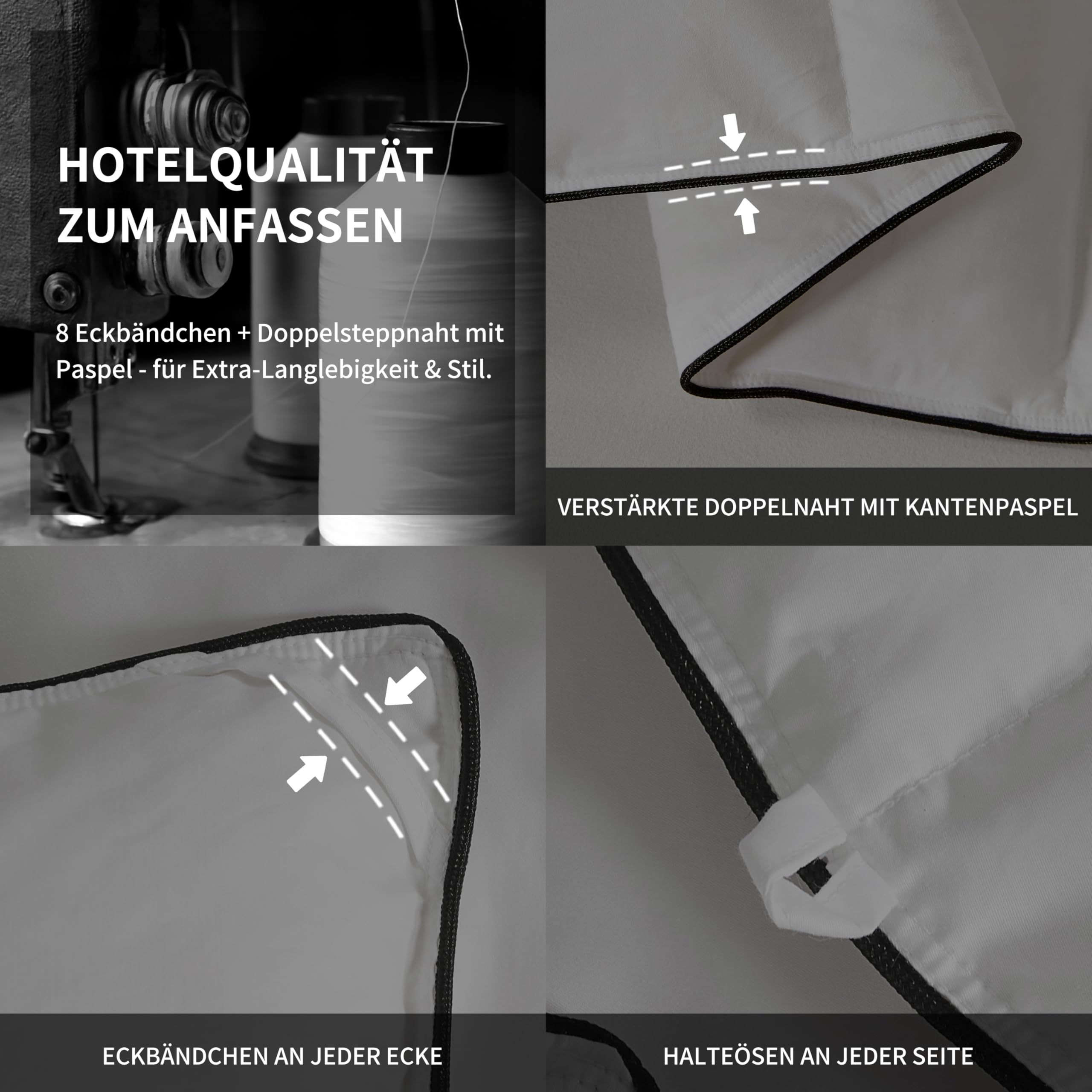 SAPHREAS Federn & Daunen Bettdecke 135x200 cm Ganzjahres, Baumwollgewebe mit Federn Daunen Füllung, Oeko-Tex, RDS Zertifiziert für Tierwohl Daunendecke Federbettdecke weiße