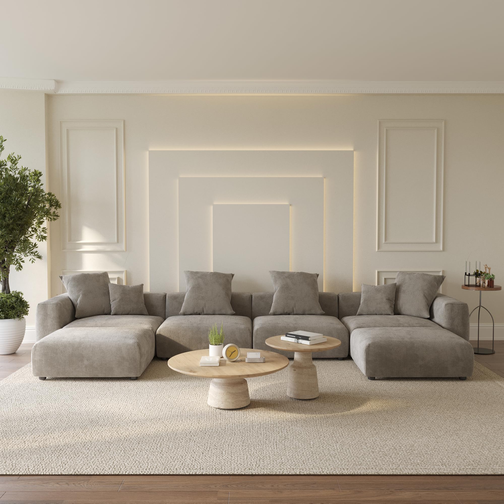 Amazon.com: WJShome Cloud Couch Modular Sectional Sofa,181.1inch U