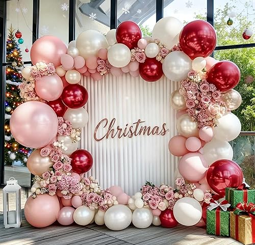 Vista 49 de Guirnalda de globos de color morado y rosa, globos de doble relleno de lavanda lila, globos pastel de diferentes tamaños, kit de arco de globos