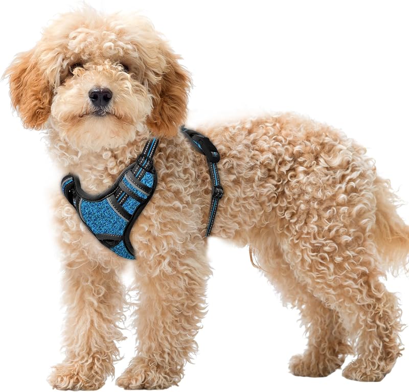 Peitoral Vest para Cães BARKBAY com Anel Antipuxão e Bolso para Identificação