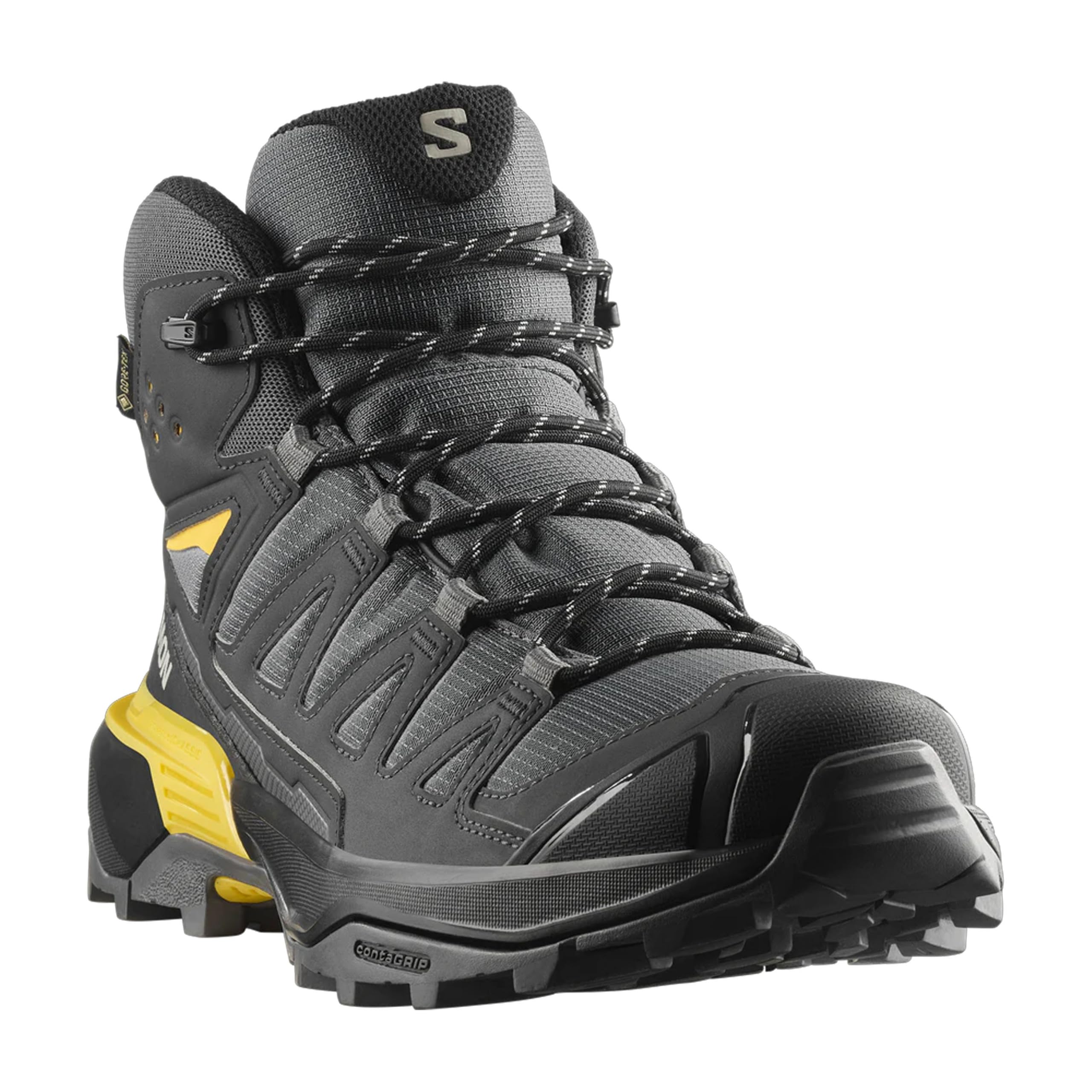 Salomon X Ultra 360 Mid GTX (L47742600) męskie buty trekkingowe, czarne, wodoodporne, oddychające, do użytku na zewnątrz, wysokie do kostek, amortyzacja, wygodne, górskie, wytrzymałe