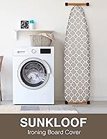 Vista 7 de Funda de silicona para tabla de planchar y almohadilla resistente a la abrasión y manchas, con bordes elásticos y almohadilla de 15.0 x