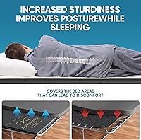 Vista 8 de Bunkie Board Queen - Heavy Duty Reinforced Wood Bed Boards for Under Mattress, Universal Sleeper Sofa Support Board with Anti-Sag Design for Metal