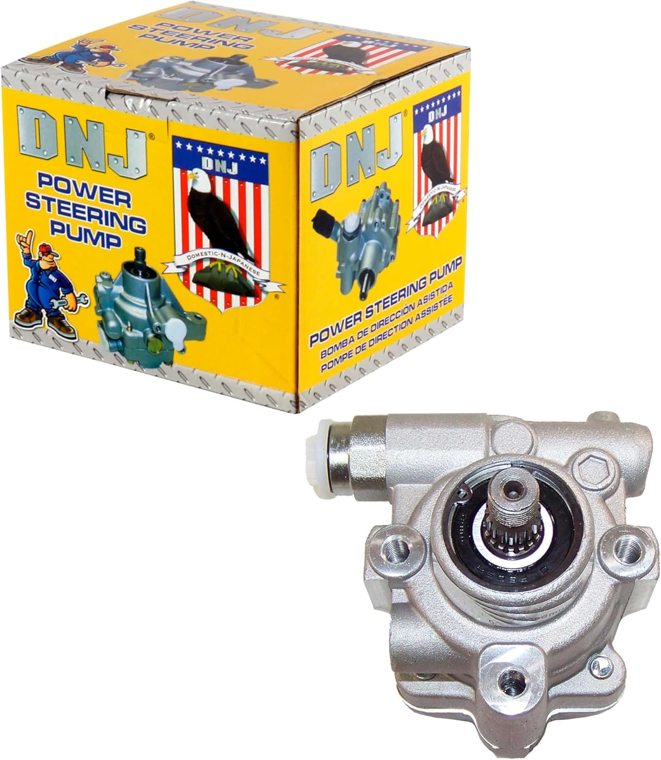 DNJ PSP1024 New Power Steering Pump for 2001-2004 Mazda Tribute Ford Escape 3.0L DOHC