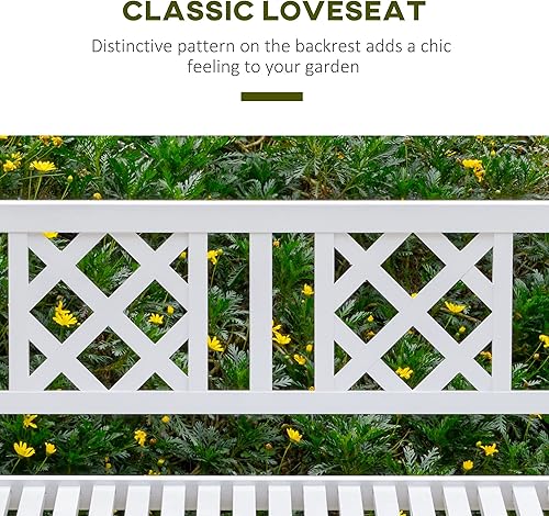 Miniatura 4 de Outsunny Banco de jardín de madera de 4 pies para 2, silla plegable portátil de 2 plazas con respaldo, reposabrazos y asiento de listones, color